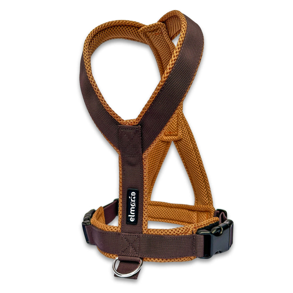 Windhundgeschirr gepolstert Geschirr Whippet, Galgo, Podenco, Greyhound Farbe braun karamell