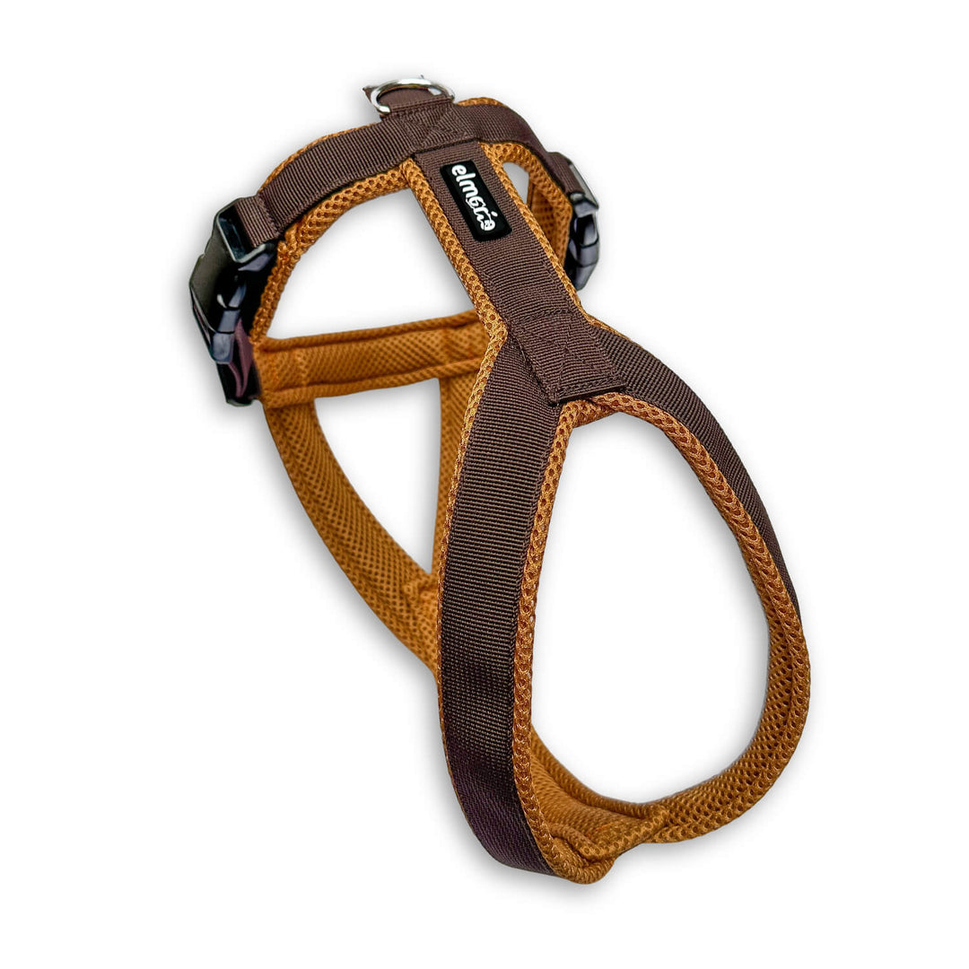 Windhundgeschirr gepolstert Geschirr Whippet, Galgo, Podenco, Greyhound Farbe braun karamell