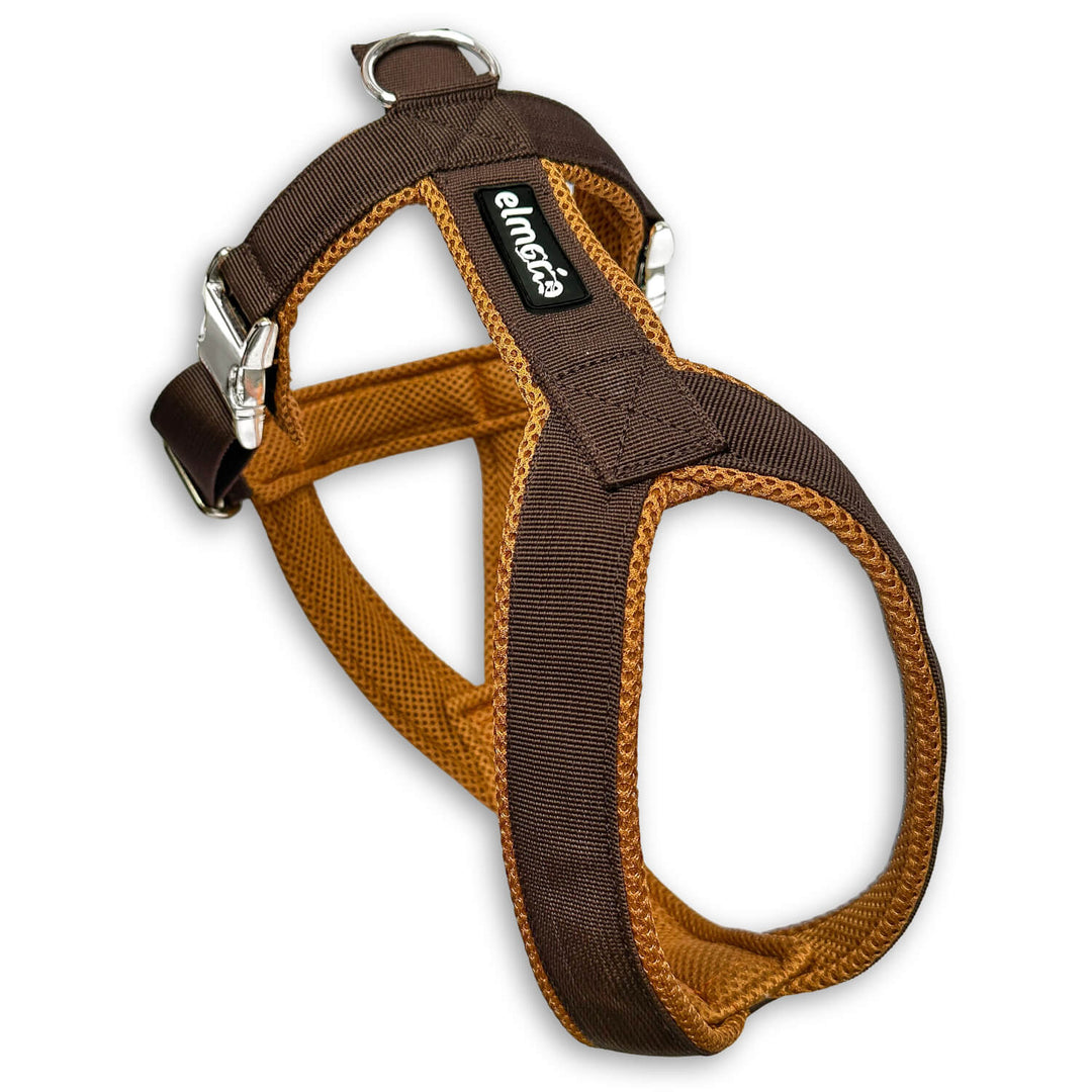 Windhundgeschirr gepolstert Geschirr Whippet, Galgo, Podenco, Greyhound Farbe braun karamell