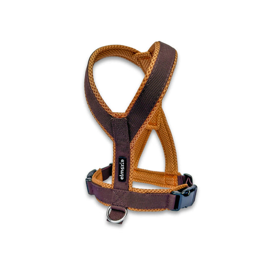 Windhundgeschirr stehend gepolstert Geschirr Whippet, Galgo, Podenco, Greyhound Farbe braun karamell Welpe