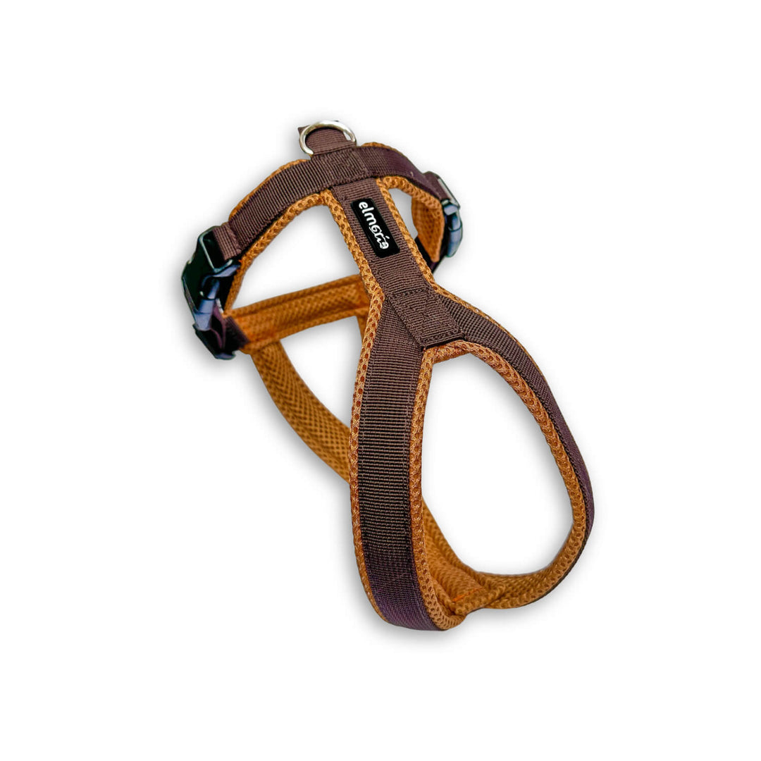 Windhundgeschirr gepolstert Geschirr Whippet, Galgo, Podenco, Greyhound Farbe braun karamell Welpe