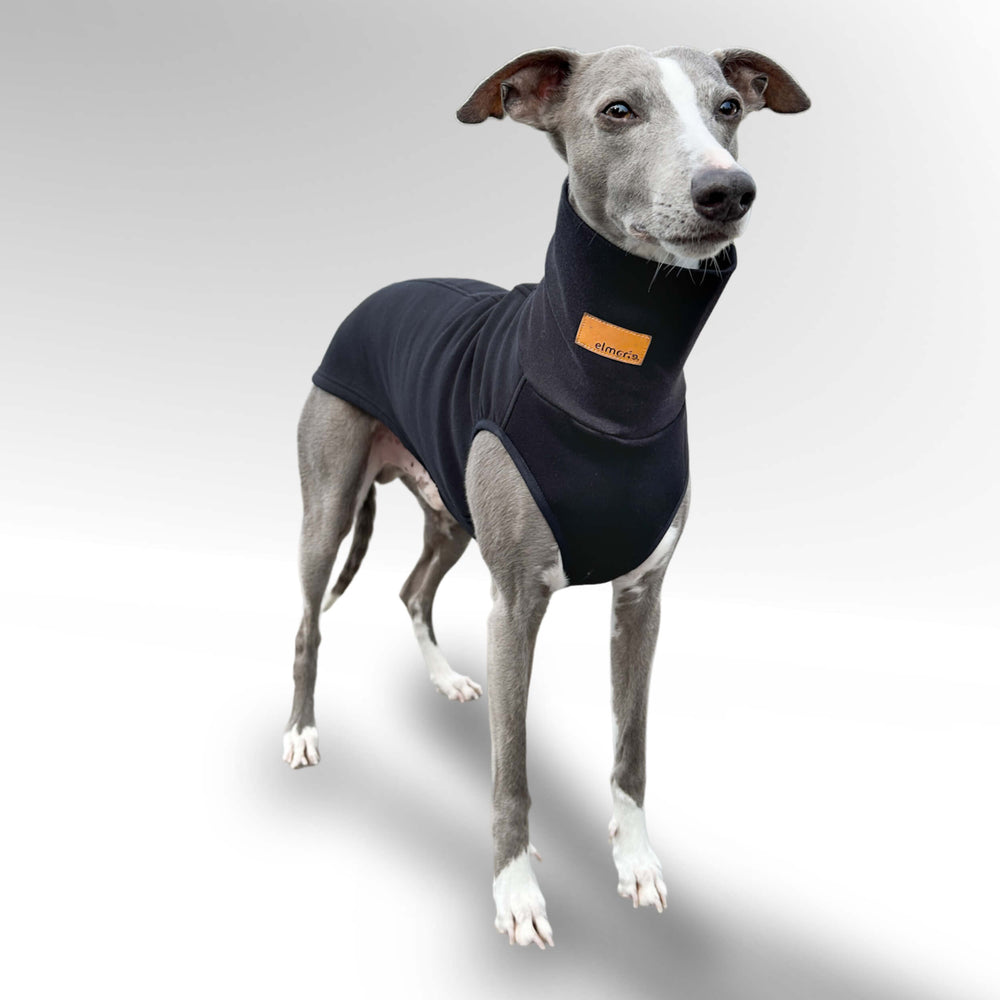 Windhund Pullover in schwarz Pullover für Windhunde, Whippet, Galgo, Podenco, Greyhound