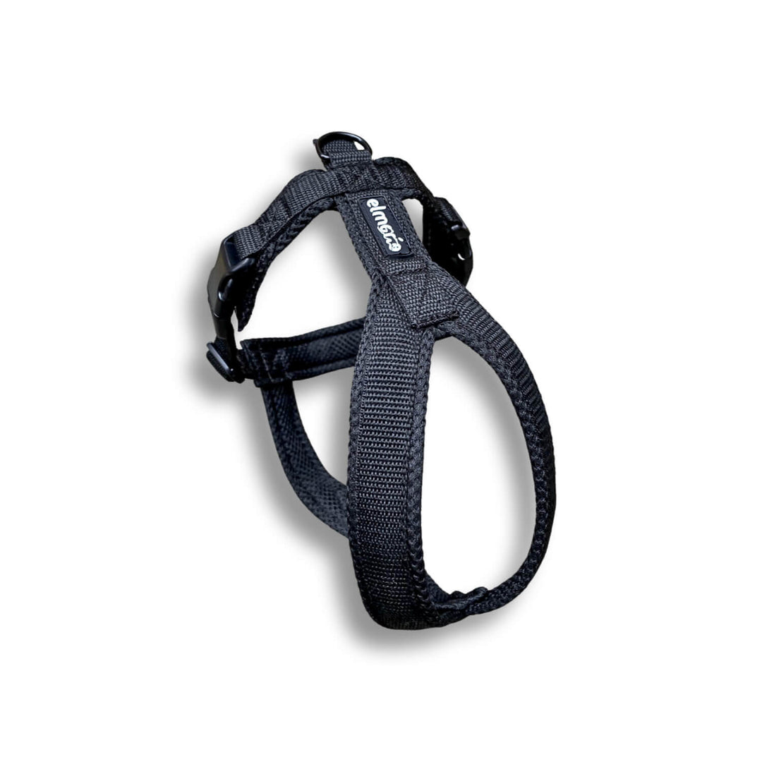 Windhundgeschirr gepolstert Geschirr Whippet, Galgo, Podenco, Greyhound Farbe schwarz Welpe und italienische Windspiele