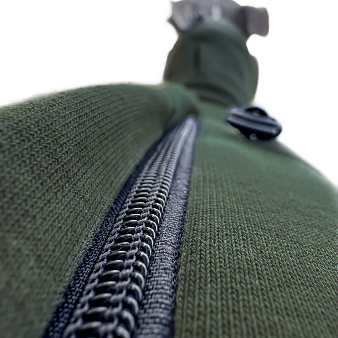 Windhund Pullover Overall in khaki Pullover für Windhunde, Whippet, Galgo, Podenco, Greyhound Reisverschluss auf dem Rücken