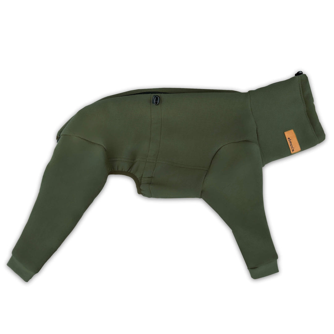 Windhund Winterpullover Overall in khaki Pullover für Windhunde, Whippet, Galgo, Podenco, Greyhound