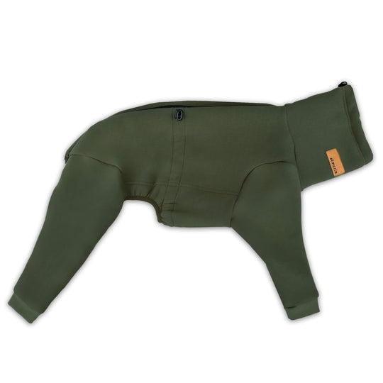 Windhund Winterpullover Overall in khaki Pullover für Windhunde, Whippet, Galgo, Podenco, Greyhound